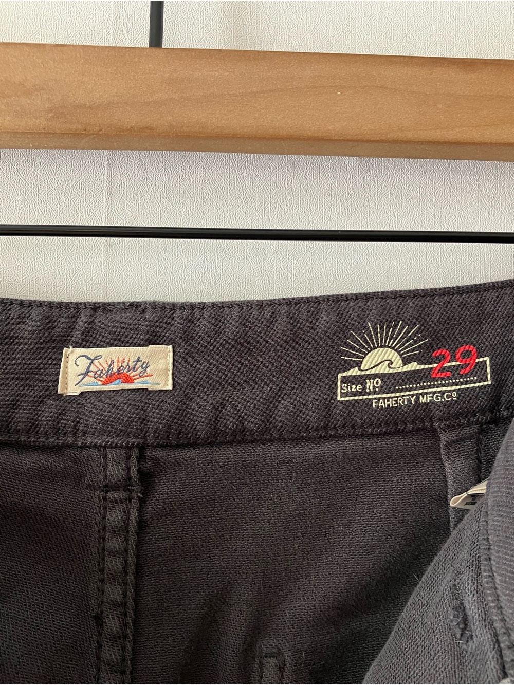 FAHERTY Utility Stretch Terry Pant in Washed Black - Picture 7 of 7